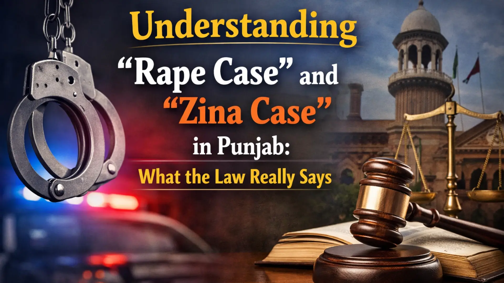Understanding “Rape Case” and “Zina Case” in Punjab