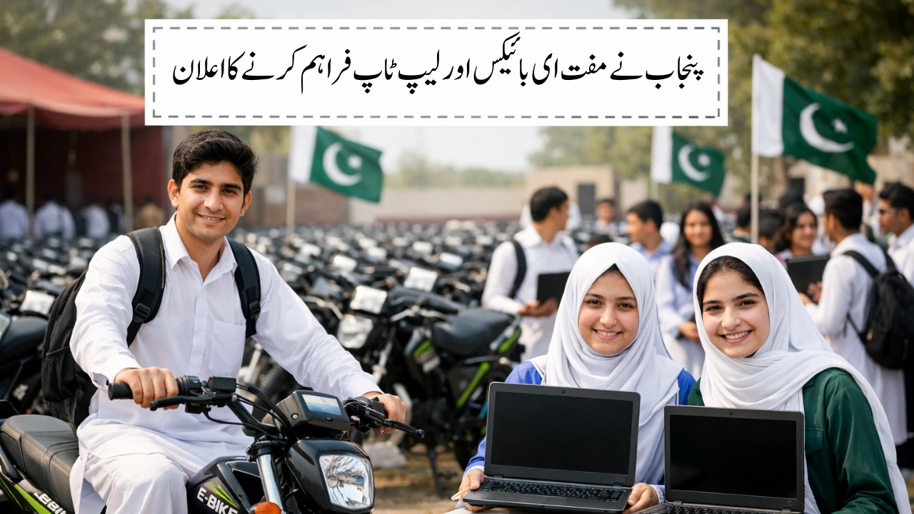 Free E-Bikes and Laptops for Students: Punjab Launches Major Initiative
