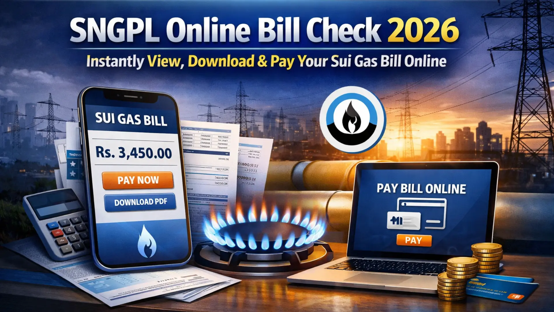 SNGPL Online Bill Check 2026 – Instantly View, Download & Pay Your Sui Gas Bill Online