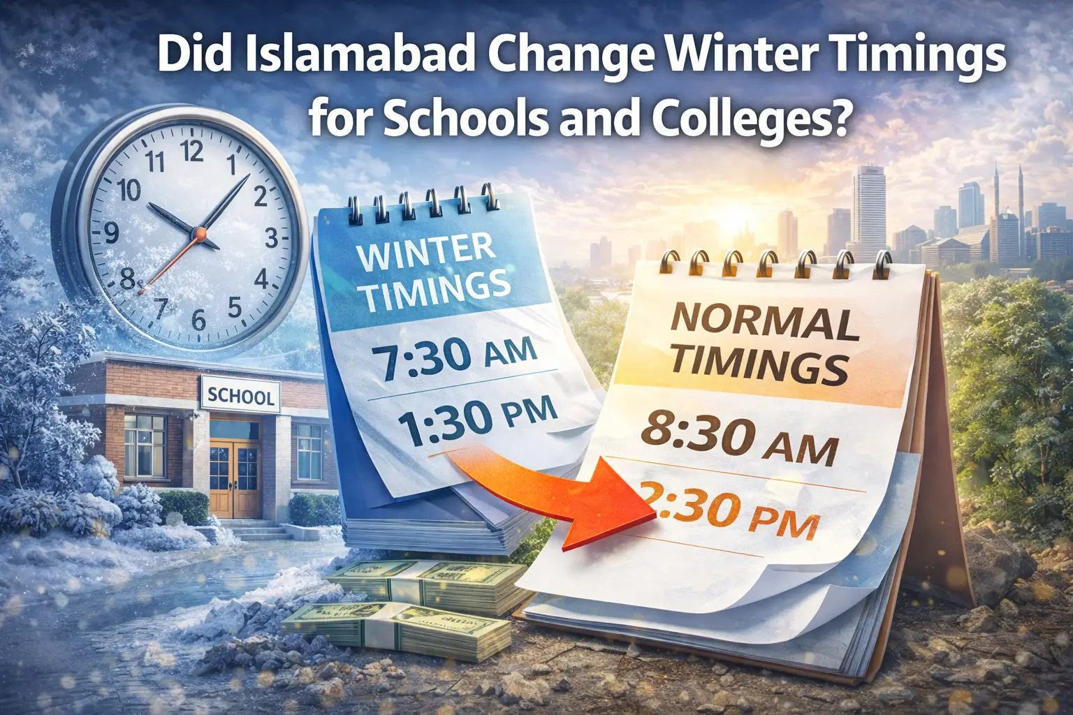 Islamabad Winter Timings
