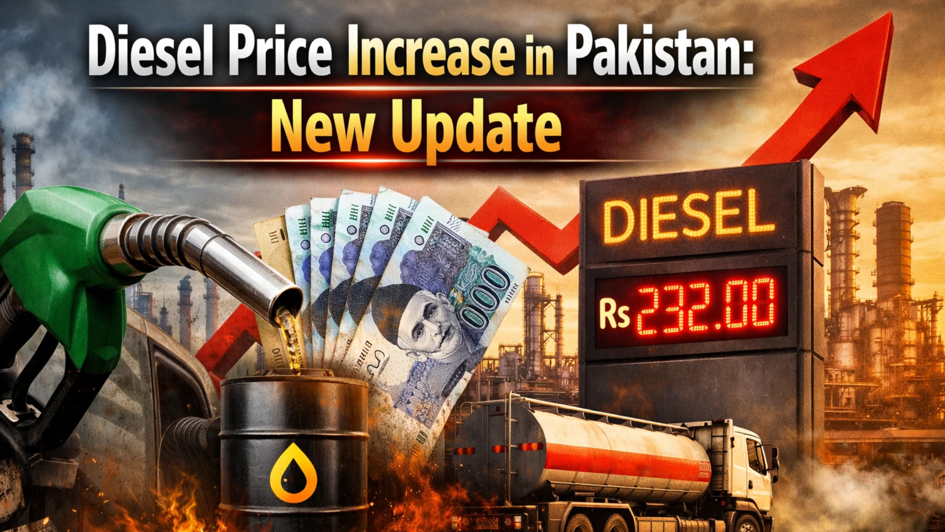 Diesel Price Increase in Pakistan: New Update