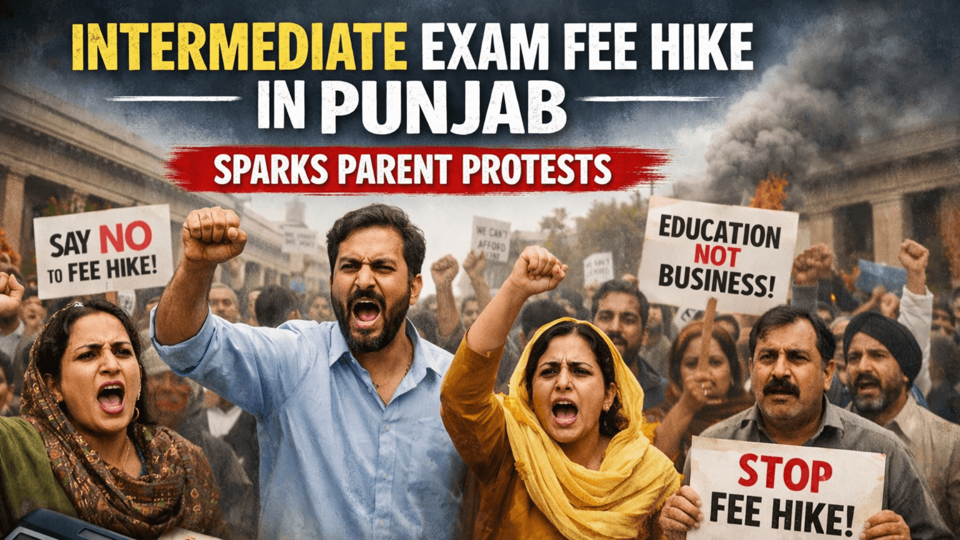 Intermediate Exam Fee Hike in Punjab Sparks Parent Protests