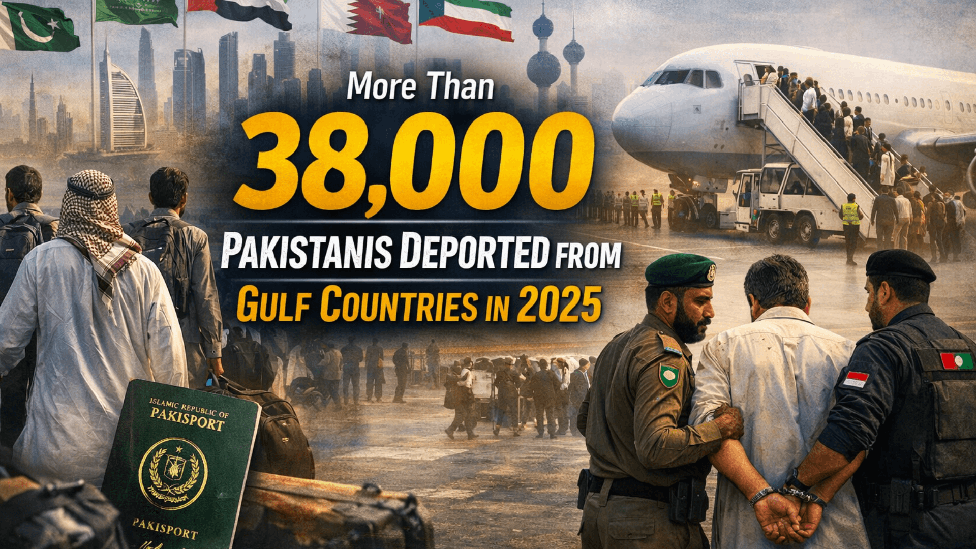 More Than 38,000 Pakistanis Deported from Gulf Countries in 2025