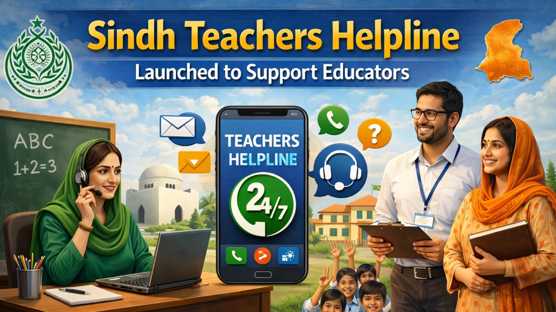 Sindh Teachers Helpline Launched to Support Educators